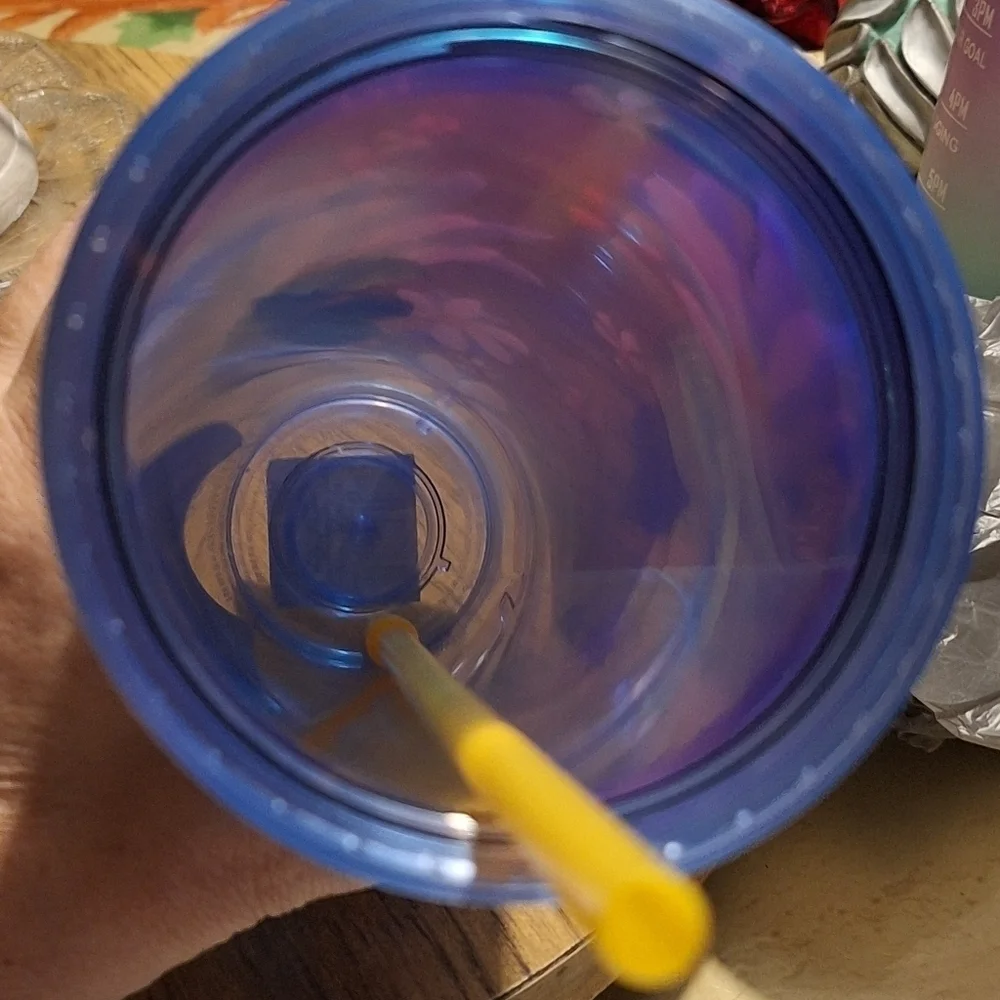 Starbucks  2024 Blue Dichronic Magnolia and FlowersTumbler